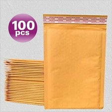 PolycyberUSA100pcs #7 Kraft Bubble Envelope Mailers (Inner14.25x19) picture