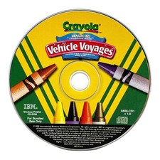 CRAYOLA MAGIC 3D VEHICLE VOYAGES CD ROM RARE VINTAGE HTF 1999 picture