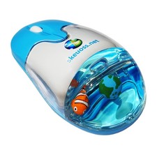 Frutiger Aero Aqua Mouse - Clear Blue USB-C Rechargeable Wireless & Bluetooth... picture