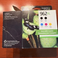 HP 962XL Genuine Ink Cartridges – 5 Pack : 2 Black, 1 each Cyan, Yellow, Magenta picture