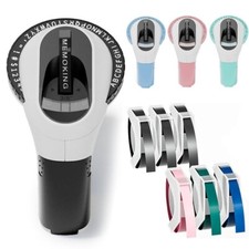 Phomemo E975 Embossing Label Maker Handheld Label Printer w/ 6 Tape for Dymo picture