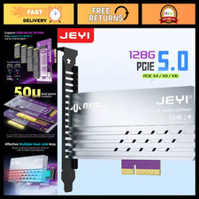 High-Speed PCIe 5.0 to M.2 NVMe Adapter Card, X4/X8/X16 SSD Converter with Heats picture