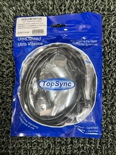 TopSync Video/Monitor VGA/SVGA Cable 6' L Heavy Duty 15 Pin HD15M To HD15M (#141 picture