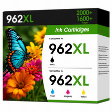 962XL Ink 4Pack Cartridges Compatible For 962XL OfficeJet Pro 9020 9025 picture