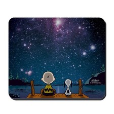 Rubber Mouse Pad Spaced Out Stars Shining NonSlip  5mm Thickness  picture