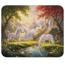 HAOSSUW Mouse Pad Unicorn and Castle picture