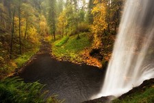 Landscape waterfall fall river Custom Gaming Mat Desk picture