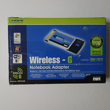 Cisco Linksys WPC54G Wireless-G Notebook Adapter CardBus Adaptor Card Laptop PC picture
