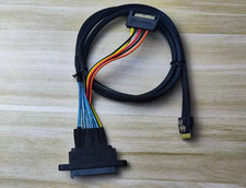Slim SAS SFF-8654 4i to U.2 SFF-8639 NVMe SSD Adapter Cable 60cm picture