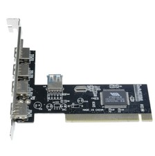 High Speed 480Mbps 5 Port USB 2.0 PCI Hub Card Controller Adapter Module picture