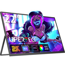 UPERFECT 22 Inch 2K Gaming Monitor Larger Screen with Stand &VESA Wall Mountable picture