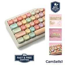 Cute Candy PBT Keycaps for Mechanical Keyboards - 134 Durable Dye Sublimation picture