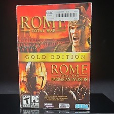 SEGA Rome: Total War Gold Edition PC CD-ROM Big Box w/ Barbarian Invasion picture
