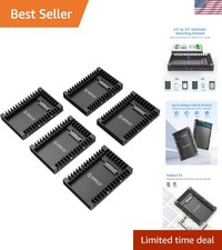 5Packs] 2.5 SSD SATA to 3.5 Hard Drive Adapter Internal Drive Bay Converter M... picture