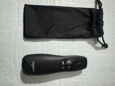 Logitech R400 Wireless Laser Pointer Presentation Remote with USB & Case Black picture