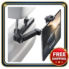 Car Headrest Tablet Holder 4.7-11 inch adjustable arm metal crossbar picture