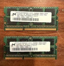 Micron 4GB (2x2GB) DDR3 SO-DIMM PC3-8500S 204-Pin Laptop RAM MPN picture