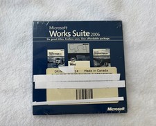 Microsoft Works Suite 2006 Computer Software with Product Key BRAND NEW SEALED picture