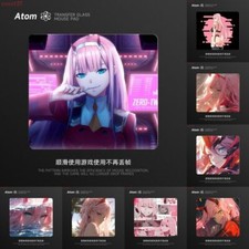 Anime DARLING in the FRANXX Zero Two HD Print Transfer Glass Mouse Pad Non-Slip picture