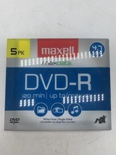 SEALED NEW 5 Pack Maxell Maxdata DVD-R 4.7 Gb 120 Min 16X ~  picture