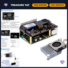 M.2 NVMe M-Key PoE+ Hat for Raspberry Pi 5 with Active Cooler, Supports SSDs 223 picture