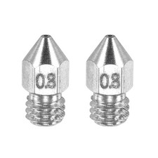 MK8 Nozzles 0.8mm 3D Printer Extruder Nozzle for 1.75mm Filament Pack of 2 picture