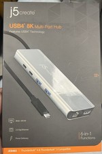 j5create - JCD403 -USB4 8K 2.5G LAN 6in1Multi-Port Hub - Space Gray 