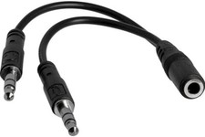 StarTech.com MUYHSFMM 3.5mm 4 Position to 2x 3 Position 3.5mm Headset Splitter picture