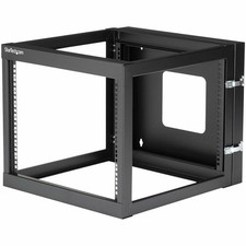 StarTech 8U 22in Depth Hinged Open Frame Wall Mount Server Rack picture