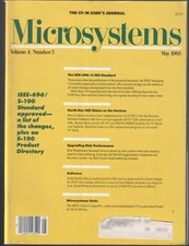 Microsystems CP/M and S-100 Users Journal Magazine Vol 4 No 5 May 1983  picture