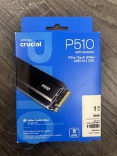 Crucial P510 M.2 2280 1TB Heatsink PCIe 5.0 NVMe 2.0 3D NAND SSD CT1000P510SSD5 picture