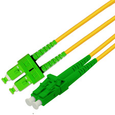 Wirewerks CPC-HELCASCA-001 1 Meter LC/APC-SC/APC Duplex Fiber Jumper picture