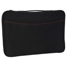 Logitech 16 Inch Notebook Laptop Sleeve Bag Pouch Handle Case Cover BLACK & RED picture