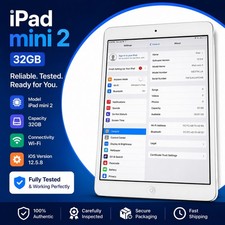 Apple iPad Mini 2 32gb Wi-Fi White/Silver A1489 Tablet - Used - Read Description picture