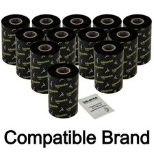 12Pk For Armor inkanto AWR1 Compatible Premium Resin Enhanced Wax Barcode Ribbon picture