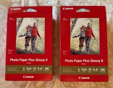 Canon PP-301 Photo Paper Plus Glossy II 4x6 2 Boxes  200 ct. Sheets New Sealed picture
