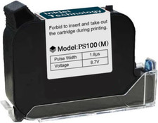 Original 42Ml Black Quick Dry Solvent Ink Cartridge Replacement for 0.5Inch/12.7 picture