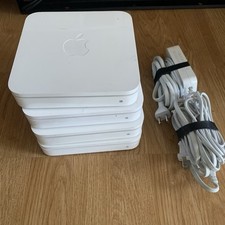 Lot 4x Apple Airport Extreme 802.11n Wifi router A1354 4th Generation W/ 2 Cords picture