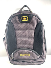 Ogio Stellar 17 Padded Laptop Backpack Gray/Yellow/Black Embroidered picture