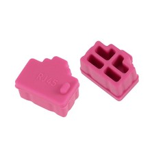 20pcs RJ45 Silicone Protectors Ethernet Hub Port anti-Dust Cap Cover, Rose Red picture