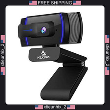 Webcam with Microphone for Desktop 1080p HD Autofocus Privacy Cover picture