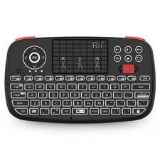 (Upgrade) i4 Mini Bluetooth Keyboard with Touchpad, Blacklit Portable Wireles... picture