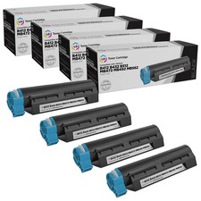 LD Compatible Okidata 45807105 Black Toner 4PK for MB472w, MB492, MB562w, B432dn picture