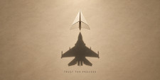 Trust The Process Fighter Jet Desk Mat Mouse Pad | 2 Sizes | Aviation Art. picture