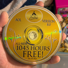 AOL Internet Software AOL 8.0 Version 8.0 CD-ROM 1045 Hours Free 45 Days picture