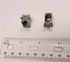2 pcs RJ-9 4P4C 4-Pin Telephone Handset Socket Connector, PCB Mount, RJ-10 RJ-22 picture