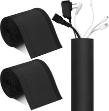 Poen 2 Rolls 60 Inch Cable Management Sleeve Trolling Motor Cable Sleeve Neopren picture