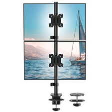 Stable Vertical Dual Monitor Stand, Stacked Monitor Mount for 2 Screens Up to... picture