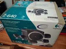 Logitech Z-640 5.1 Surround Sound Speaker System Subwoofer PC Gaming Used picture