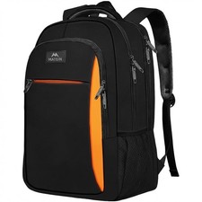 MATEIN OrangeTravel Backpack, Slim Sturdy 15.6 Inch Laptop Bag for College | Per picture